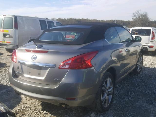 JN8AZ1FY7BW001079 - 2011 NISSAN MURANO CRO GRAY photo 4