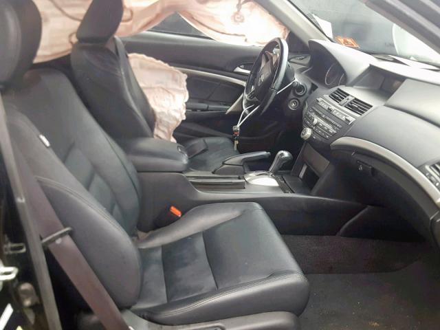 1HGCS1B80AA015224 - 2010 HONDA ACCORD EXL BLACK photo 5