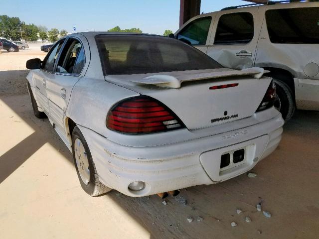 1G2NF52T01C104209 - 2001 PONTIAC GRAND AM S WHITE photo 3