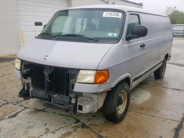 2B7HB11Y5WK102313 - 1998 DODGE RAM VAN B1 GRAY photo 2