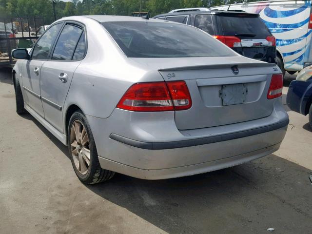 YS3FD49Y071138794 - 2007 SAAB 9-3 2.0T SILVER photo 3