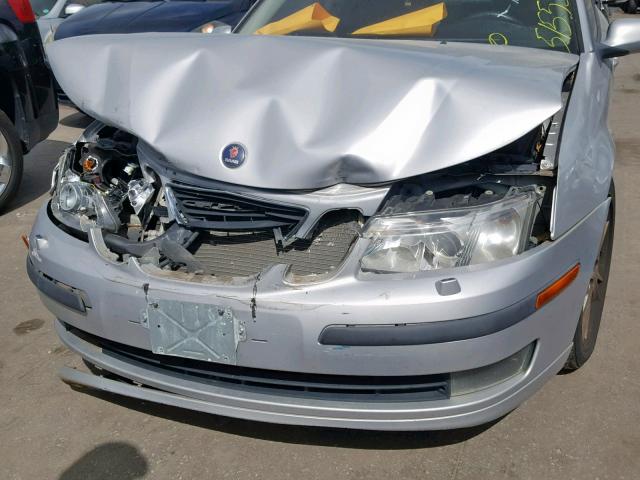 YS3FD49Y071138794 - 2007 SAAB 9-3 2.0T SILVER photo 9