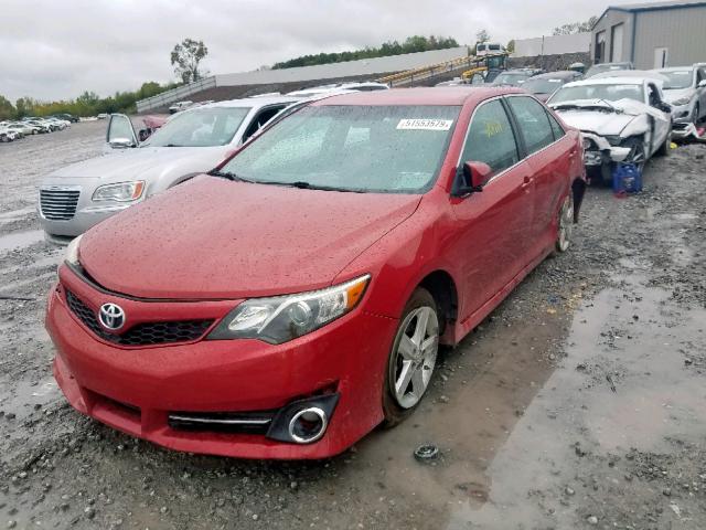 4T1BF1FK3CU535936 - 2012 TOYOTA CAMRY BASE RED photo 2