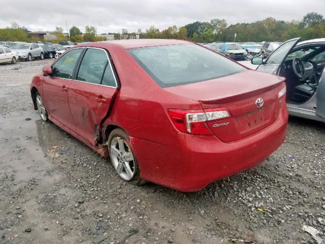 4T1BF1FK3CU535936 - 2012 TOYOTA CAMRY BASE RED photo 3