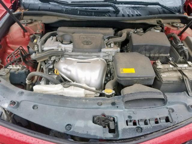 4T1BF1FK3CU535936 - 2012 TOYOTA CAMRY BASE RED photo 7