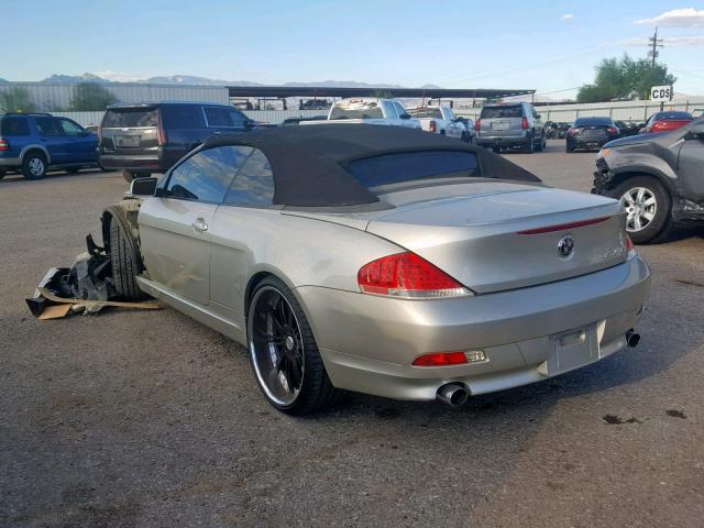 WBAEK73404B320059 - 2004 BMW 645 CI AUT TAN photo 3