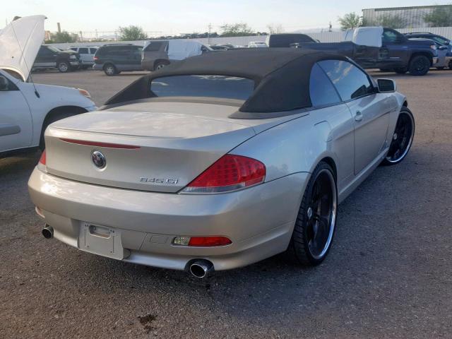 WBAEK73404B320059 - 2004 BMW 645 CI AUT TAN photo 4