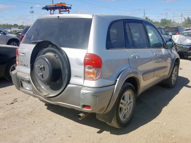 JTEHH20V310049418 - 2001 TOYOTA RAV4 SILVER photo 4