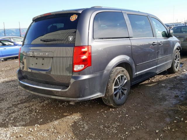 2C4RDGBG4HR663006 - 2017 DODGE GRAND CARA GRAY photo 4