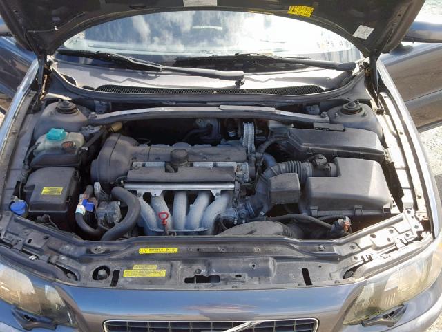 YV1RS61T142376627 - 2004 VOLVO S60 GRAY photo 7