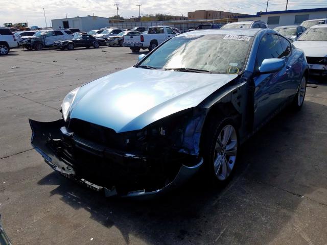 KMHHT6KDXCU069512 - 2012 HYUNDAI GENESIS CO BLUE photo 2