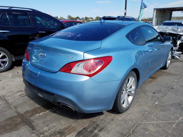 KMHHT6KDXCU069512 - 2012 HYUNDAI GENESIS CO BLUE photo 4