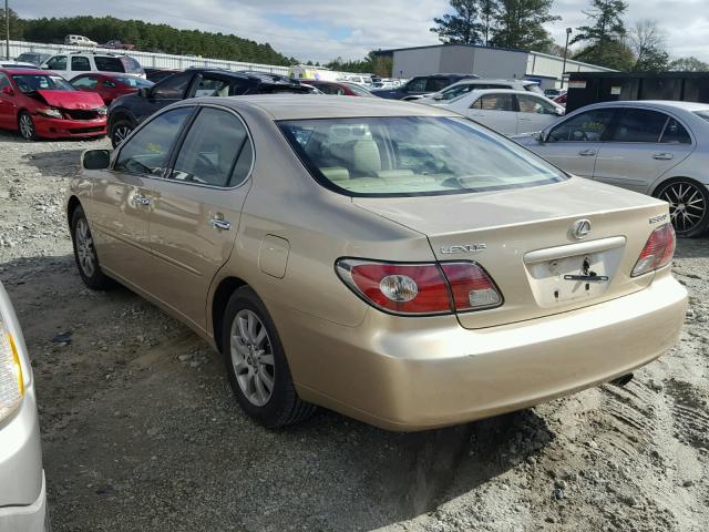 JTHBF30G220023643 - 2002 LEXUS ES 300 GOLD photo 3