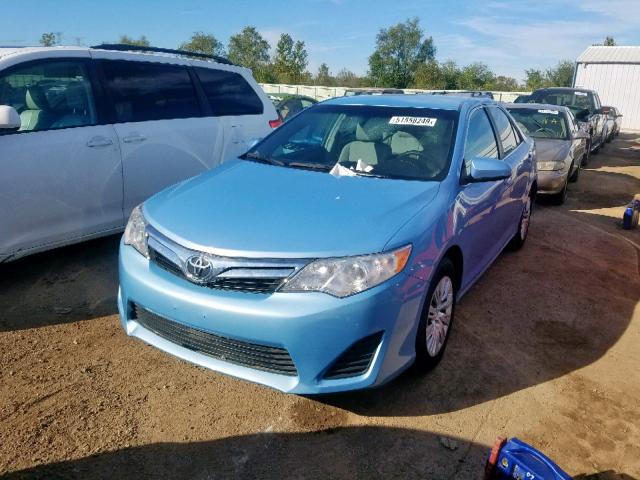 4T4BF1FK1CR248049 - 2012 TOYOTA CAMRY BASE BLUE photo 2