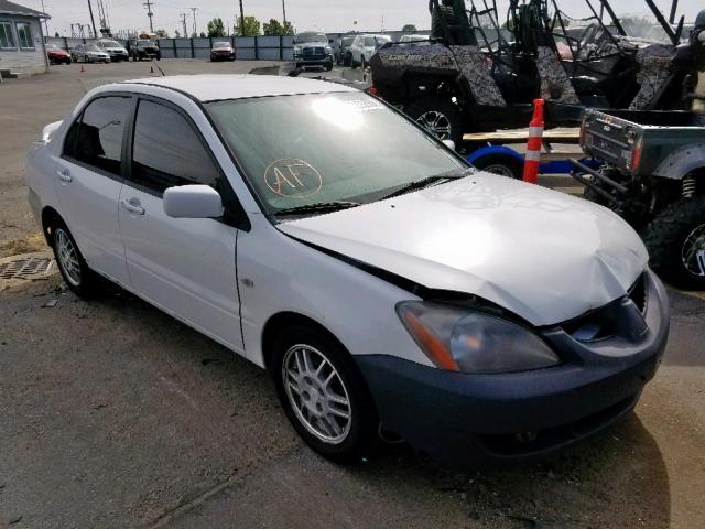 JA3AJ86E55U008466 - 2005 MITSUBISHI LANCER OZ WHITE photo 1