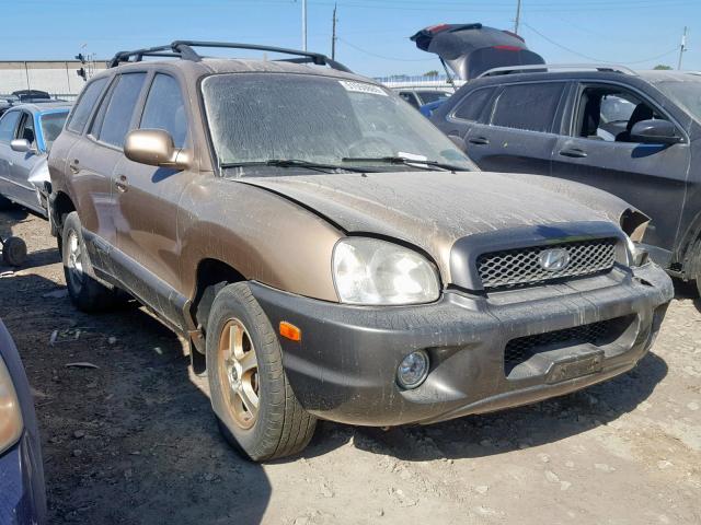 KM8SC73D34U849587 - 2004 HYUNDAI SANTA FE G BEIGE photo 1