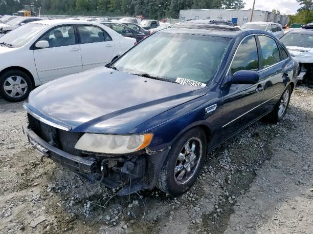 KMHFC46F96A084693 - 2006 HYUNDAI AZERA SE BLUE photo 2