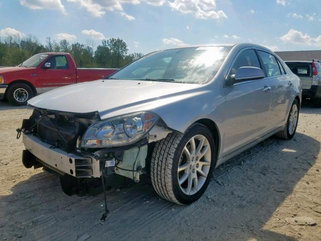 1G1ZE5EU7CF140185 - 2012 CHEVROLET MALIBU LTZ ვერცხლისფერი ფოტო 2