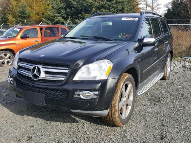 4JGBF25E49A530479 - 2009 MERCEDES-BENZ GL BLACK photo 2