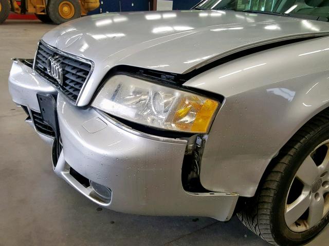 WAULT64B53N059164 - 2003 AUDI A6 3.0 QUA SILVER photo 9