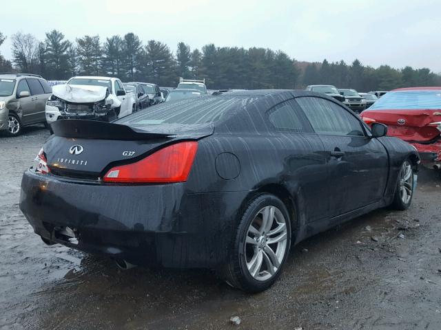 JNKCV64E78M107542 - 2008 INFINITI G37 BASE BLACK photo 4