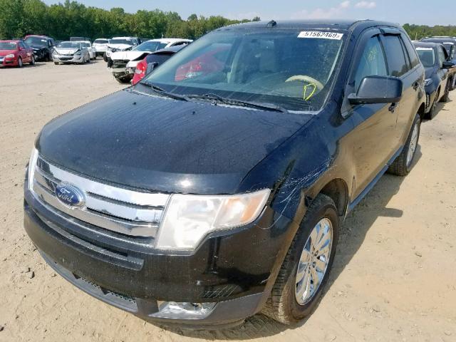 2FMDK38C08BA57221 - 2008 FORD EDGE SEL BLACK photo 2