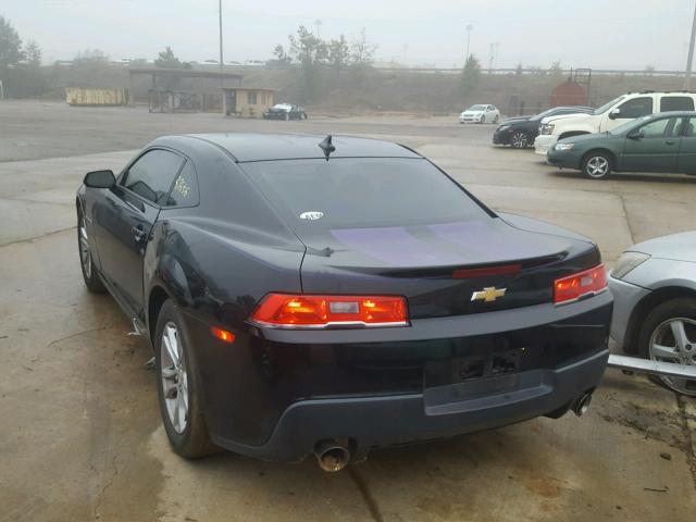 2G1FB1E36F9127131 - 2015 CHEVROLET CAMARO LS BLACK photo 3