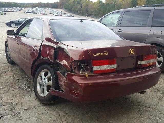 JT8BF28G910304738 - 2001 LEXUS ES 300 MAROON photo 3