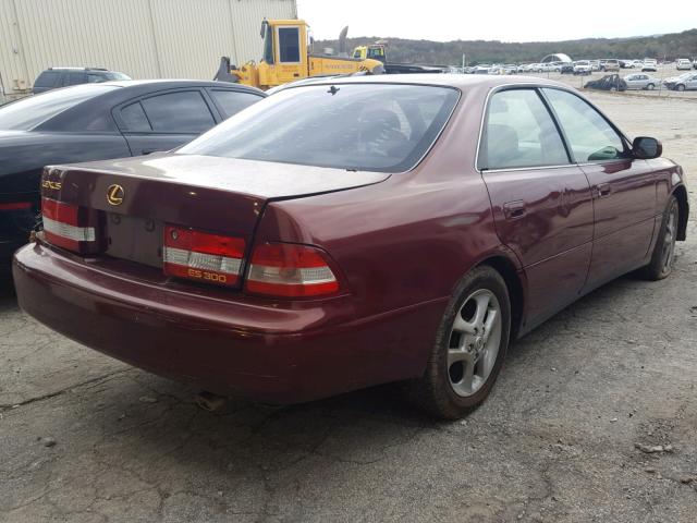 JT8BF28G910304738 - 2001 LEXUS ES 300 MAROON photo 4