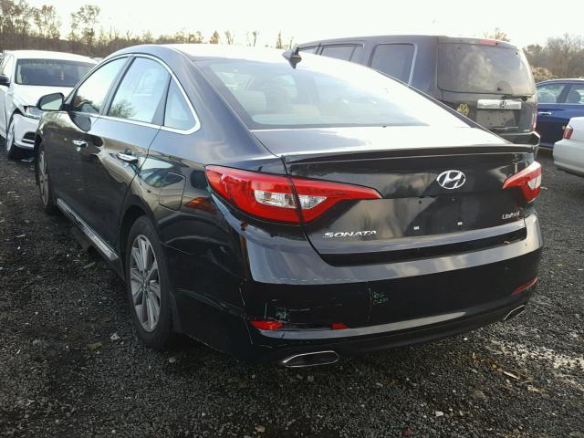 5NPE34AF3HH573271 - 2017 HYUNDAI SONATA SPO BLACK photo 3