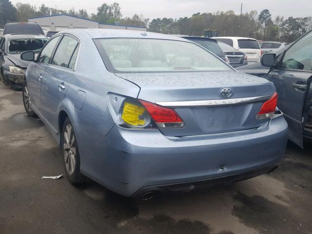 4T1BK3DB5BU375860 - 2011 TOYOTA AVALON BAS Көк фото 3