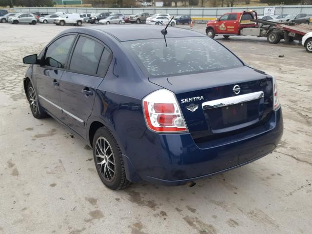 3N1AB6AP4AL652141 - 2010 NISSAN SENTRA 2.0 BLUE photo 3