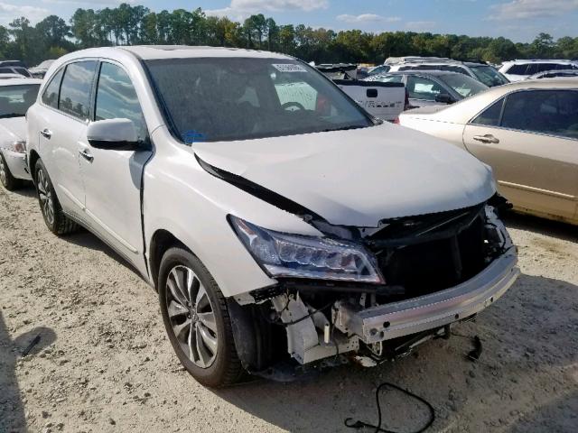 5FRYD4H41GB041396 - 2016 ACURA MDX TECHNO WHITE photo 1