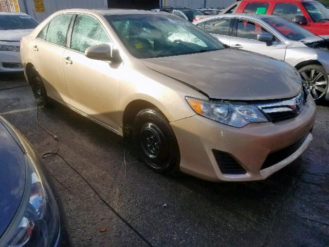 4T4BF1FKXCR245750 - 2012 TOYOTA CAMRY BASE GOLD photo 1