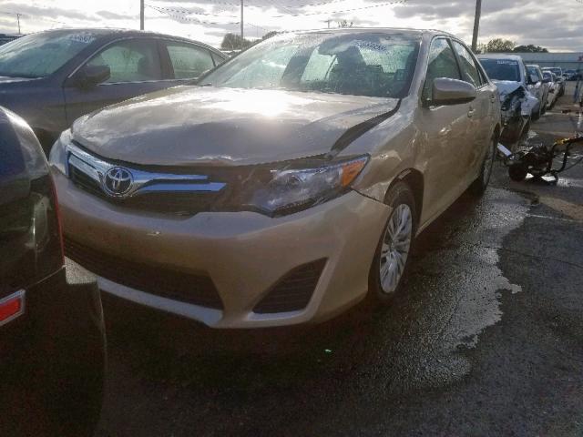 4T4BF1FKXCR245750 - 2012 TOYOTA CAMRY BASE GOLD photo 2