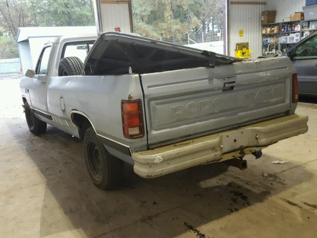 1B7FE06Y5KS045595 - 1989 DODGE D-SERIES D BLUE photo 3