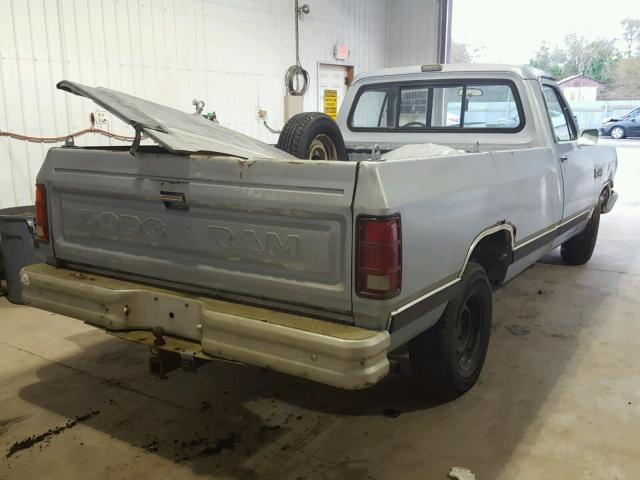 1B7FE06Y5KS045595 - 1989 DODGE D-SERIES D BLUE photo 4