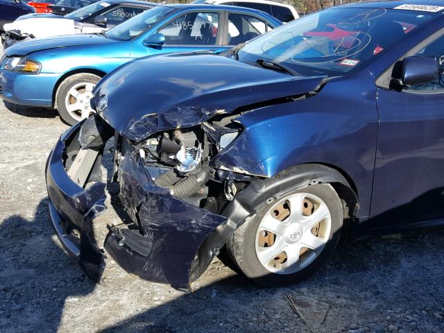 2T1KU40E49C067154 - 2009 TOYOTA COROLLA MA BLUE photo 9