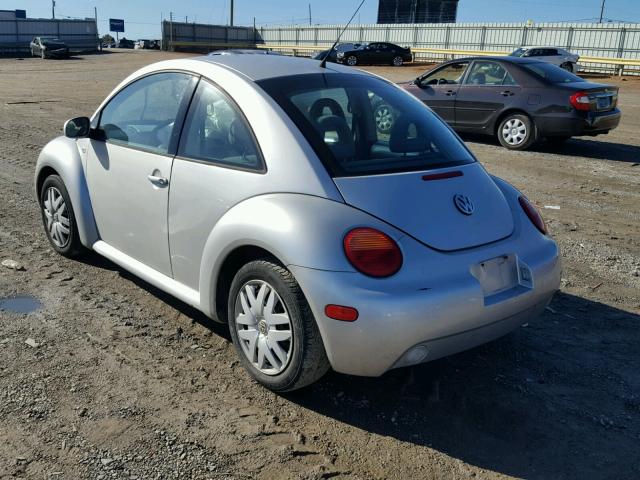 3VWCK21C61M454440 - 2001 VOLKSWAGEN NEW BEETLE SILVER photo 3