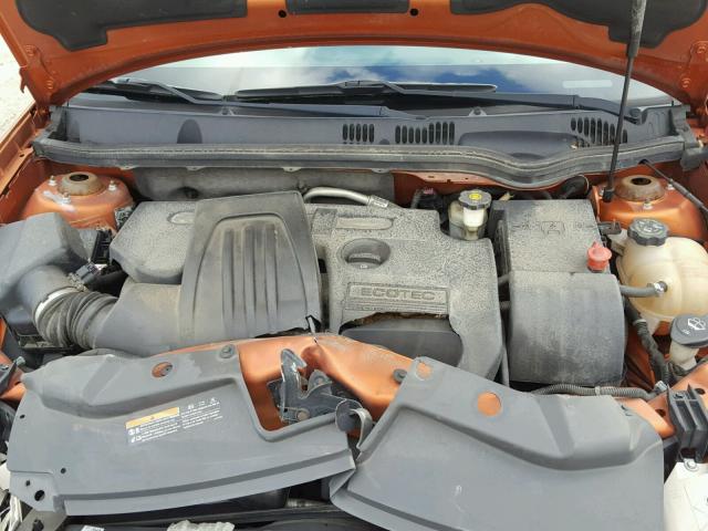 1G1AL15F577184490 - 2007 CHEVROLET COBALT LT ORANGE photo 7