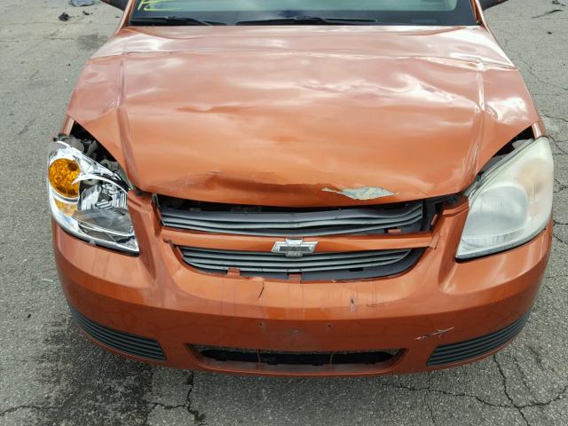 1G1AL15F577184490 - 2007 CHEVROLET COBALT LT ORANGE photo 9