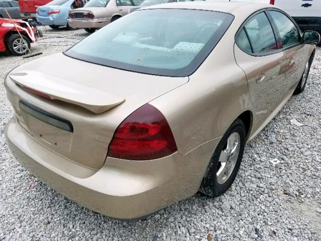 2G2WP522751346340 - 2005 PONTIAC GRAND PRIX Ոսկեգույն լուսանկար 4