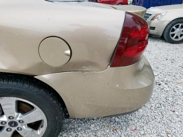 2G2WP522751346340 - 2005 PONTIAC GRAND PRIX Ոսկեգույն լուսանկար 9
