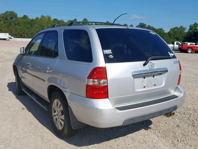 2HNYD18873H526093 - 2003 ACURA MDX TOURIN SILVER photo 3