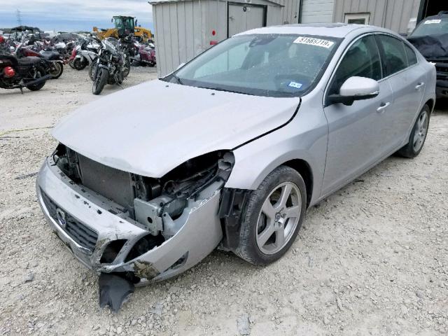 YV1622FS2C2036607 - 2012 VOLVO S60 T5 GRAY photo 2