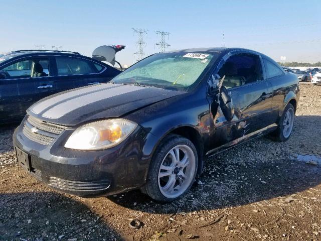 1G1AL18F687142312 - 2008 CHEVROLET COBALT LT BLACK photo 2