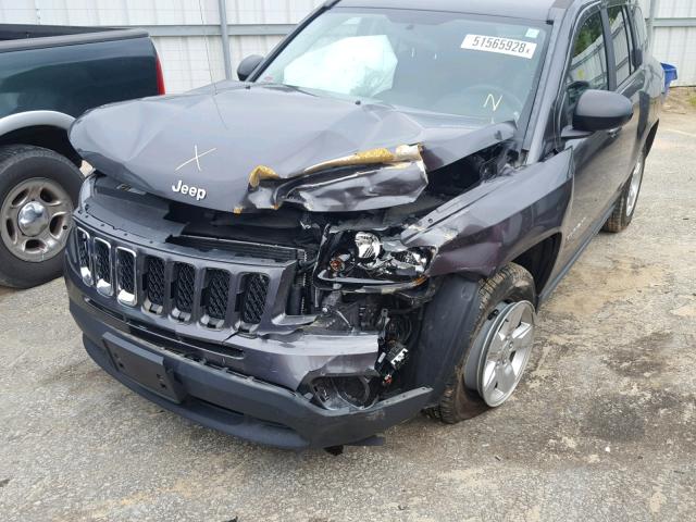 1C4NJCBA6FD262441 - 2015 JEEP COMPASS SP იასამნისფერი ფოტო 9
