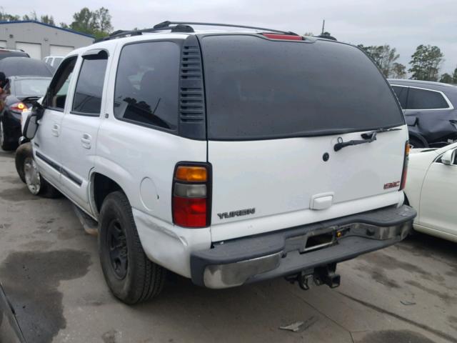 1GKEK13T65J157758 - 2005 GMC YUKON WHITE photo 3