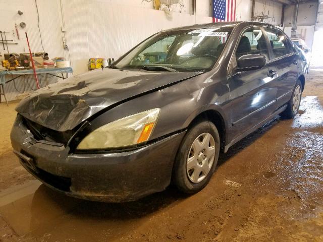 1HGCM564X5A154727 - 2005 HONDA ACCORD LX GRAY photo 2