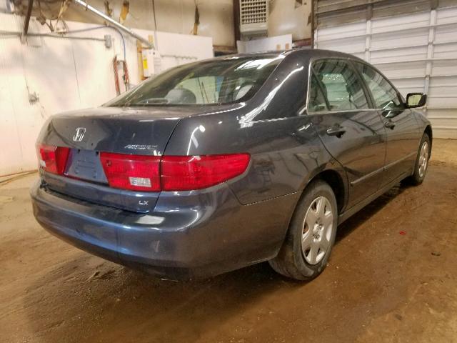 1HGCM564X5A154727 - 2005 HONDA ACCORD LX GRAY photo 4